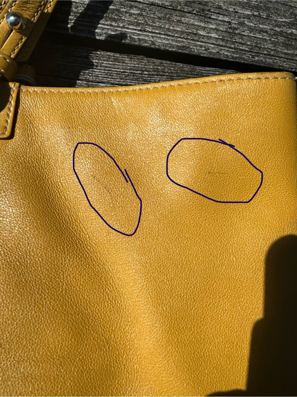 Dooney & Bourke Leather Tote in Mustard - Picture 8 of 9